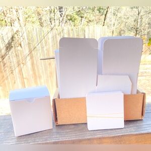 40 Small White Shipping or Small Business Jewelry Boxes. 3X3 Packing Box- NEW